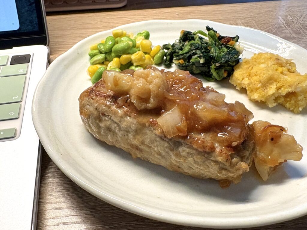 皿盛りハンバーグ